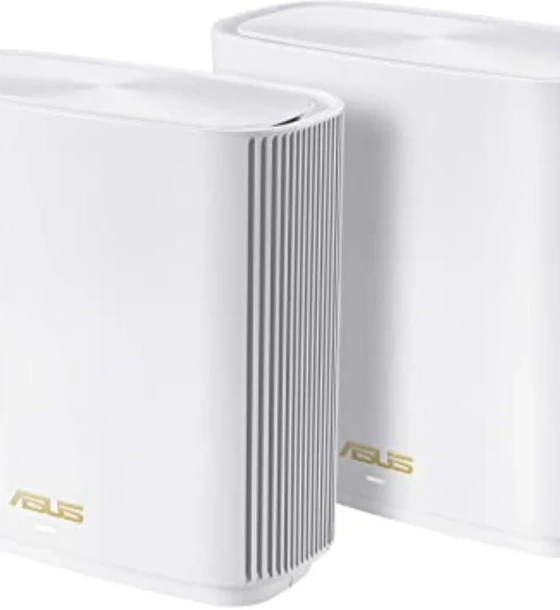 Router wireless ASUS Gigabit Mesh ZenWiFi, AX XT8, Wifi 6, Tri-Band, 2 pack