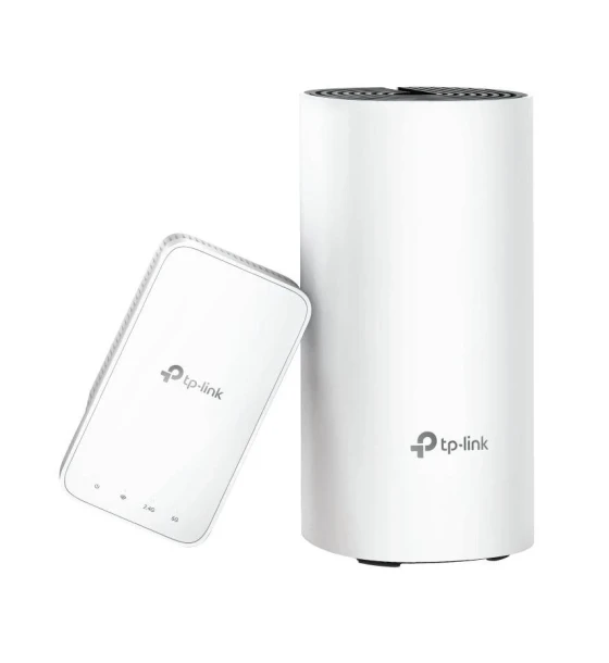 Router wireless TP-Link Sistem Mesh gigabit Wi-Fi pentru intreaga casa AC1200, DECO M3 2-PACK Procesor Qualcomm CPU Interfata 2 Gigabit Ethernet Ports WAN/LAN per Deco unit 2 internal dual-band antennas