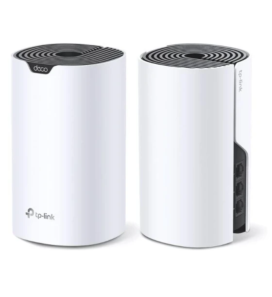 Router wireless TP-Link Sistem Mesh Wi-Fi pentru intreaga casa AC1900, DECO S7 2- PACK WI-FI 5, Standarde wireless IEEE 802.11ac/n/a 5 GHz, IEEE 802.11n/b/g 2.4 GHz, viteza wireless 5 GHz 1300 Mbps