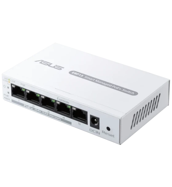 Asus EBP15 Switch 5 Porturi GBE, Smart managed, POE, Standarde retea IEEE 802.1p, IEEE 802.1q, IEEE 802.3ab, IEEE 802.3af, IEEE 802.3at, IEEE 802.3i, IEEE 802.3u, IEEE 802.3x, IPv4