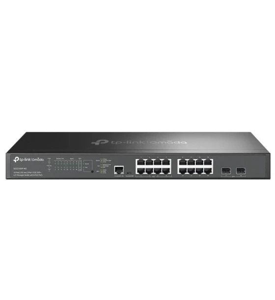 Switch retea Omada 16-Port 2.5GBASE-T and 2-Port 10GE SFP+ L2+ Managed Switch with 8- Port PoE+ PORT 8x 2.5G PoE+ Ports, 8x 2.5G Non-PoE Ports, 2x 10G SFP+ Slots