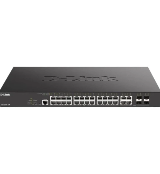 D-Link Switch DGS-2000-52mP, 48 porturi Gigabit, 4 porturi combo gigabitSFP, Capacity 104Gbps, 256 MB DDR3 SDRAM, flash 32MB, consum 478 Watt, Rack-mountable, L3 - Managed