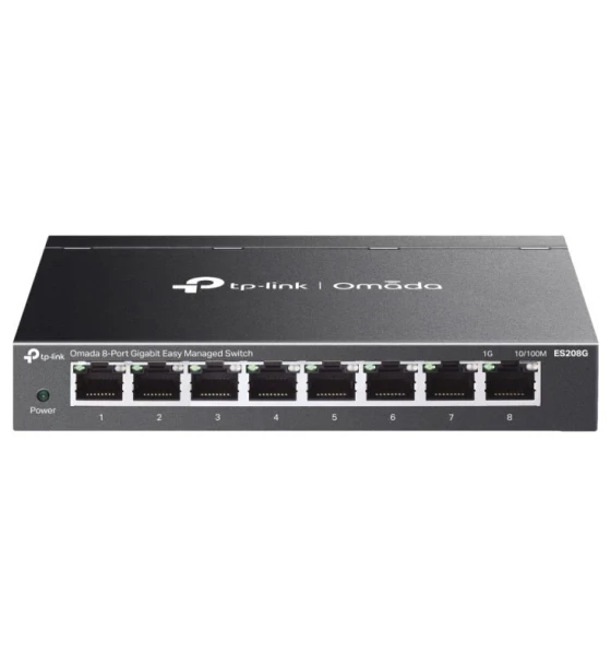 Omada 8-Port Gigabit Easy Managed Switch PORT 8x Gigabit RJ45 Ports SPEC Desktop Steel Case and Fanless FEATURE Integration with Omada SDN Controller and Omada Cloud Essentials