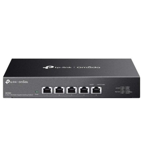 Omada 5-Port 10G Multi-Gigabit Desktop Switch PORT 5x 10G RJ45 Ports SPEC Desktop Steel Case FEATURE Plug and Play