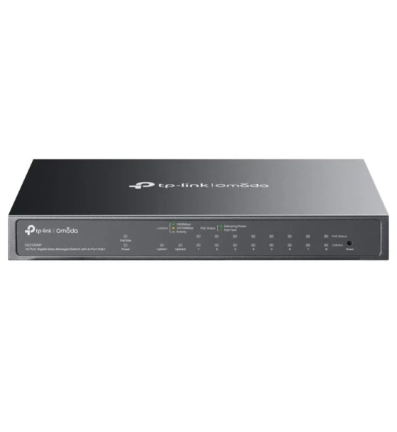 Omada 20-Port Gigabit Easy Managed Switch with 16-Port PoE+ PORT 16x Gigabit PoE+ Ports, 2x Gigabit Non-PoE Ports, 2x Gigabit SFP Ports SPEC 802.3at/af, 250 W PoE Power