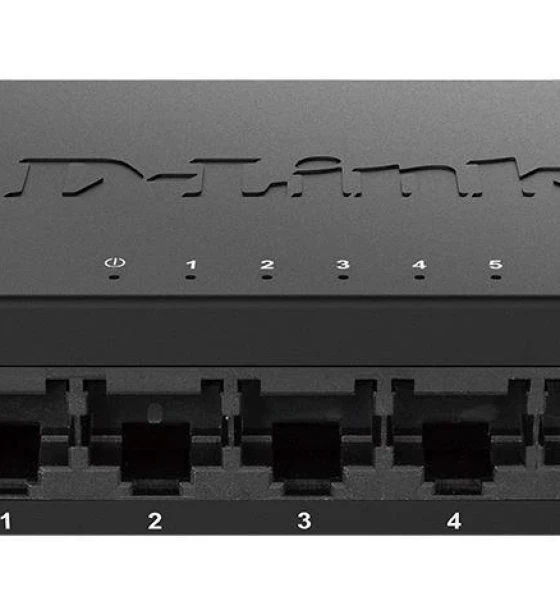 D-Link Switch DGS-105GL, 5 porturi Gigabit, Capacity 10Gbps, desktop, faramanagement, metal, negru, fara ventilator, D-Link Green