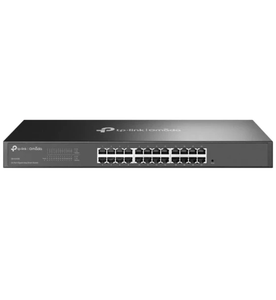 Omada 24-Port Gigabit Switch PORT 24x Gigabit RJ45 Ports SPEC 1U 19-inch Rack-mountable Steel Case FEATURE Plug and Play
