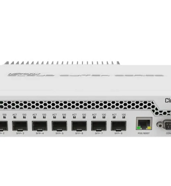 Switch retea MIKROTIK ETHERNET SW 8P SFP+, CRS309-1G-8S+IN, Procesor 98DX8208 Dual core, 800 MHz, Dimensiuni 141 x 115 x 28 mm, RouterOS / SwitchOS, Memorie 512Mb RAM, Stocare 16MB Flash