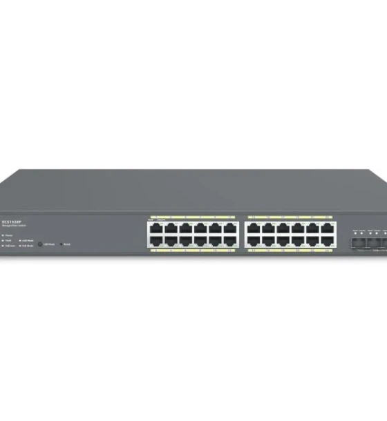 Switch retea EnGenius Managed / stand-alone 19i 24xGbE + 4x10Gb SFP+, L2+, 240W Cloud Switch PoE+ with 4x SFP+, 24-Port GbE PoE.af/at + 240W 4x10Gb SFP+ L2+ 19i Cloud Management
