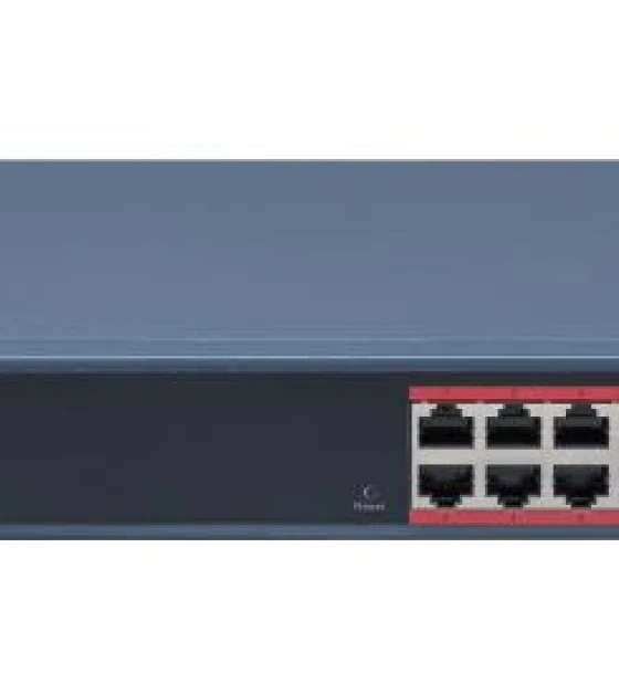 Switch 16 porturi POE Hikvision DS-3E1318P-EI B, L2, Smart Managed, 16 x 100 Mbps PoE RJ45 ports si 2 x porturi gigabit, Putere PoE 230W, maxim 30W per port, Extend mode - pana la 300 metri