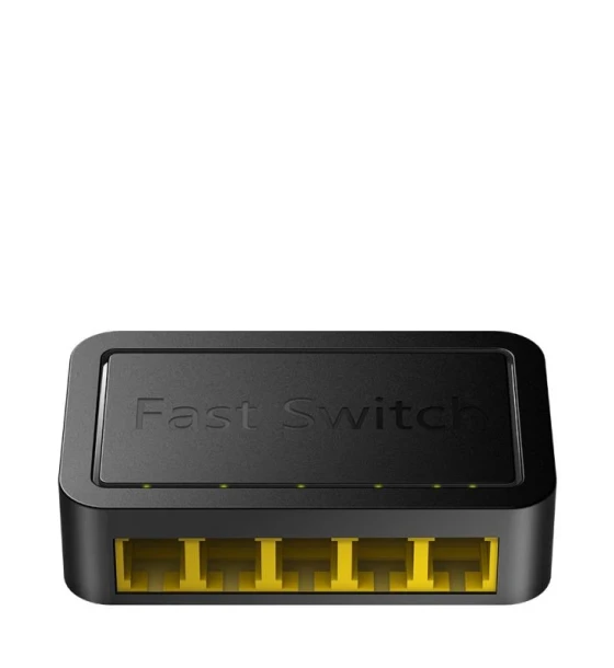 Switch retea CUDY 5-Port 10 100 Mbps Desktop Switch, 5 10 100M RJ45 Ports, Loop Detection, Desktop Plastic Case