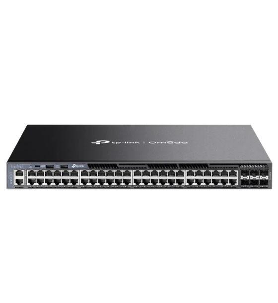 Switch retea Omada 48-Port Gigabit Stackable L3 Managed Switch with 6 10GE SFP+ Slots PORT 48x Gigabit RJ45 Ports, 6x 10G SFP+ Slots, RJ45/Type C USB Console Port, Management Port