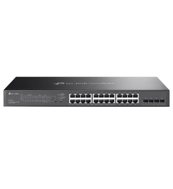 Omada 28-Port Gigabit Smart Switch with 16-Port PoE+ PORT 24x Gigabit Ports 16xPoE+ and 8x Non-PoE, 4x Gigabit SFP Slots SPEC 16x 802.3at/af, 150 W PoE Power