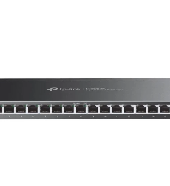 JetStream 16-Port Gigabit Smart Switch with 8-Port PoE+ PORT 8x Gigabit PoE+ Ports SPEC 802.3af/at, 120 W PoE Power, Desktop Steel Case FEATURE Integration with JetStream SDN Controller