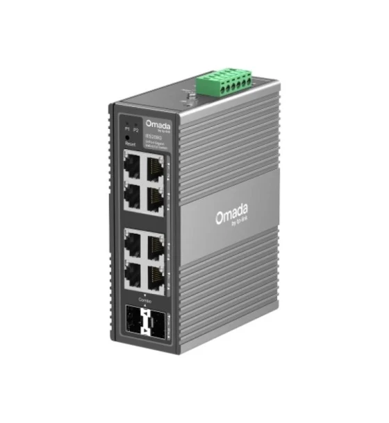 Switch retea Omada 8-Port Gigabit Industrial Easy Managed Switch 8x Gigabit Ports 6x RJ45, 2x RJ45/SFP Combo Professional Industrial-Grade Design -40 75 C Operating Temperature, 6kV Lighting Protection