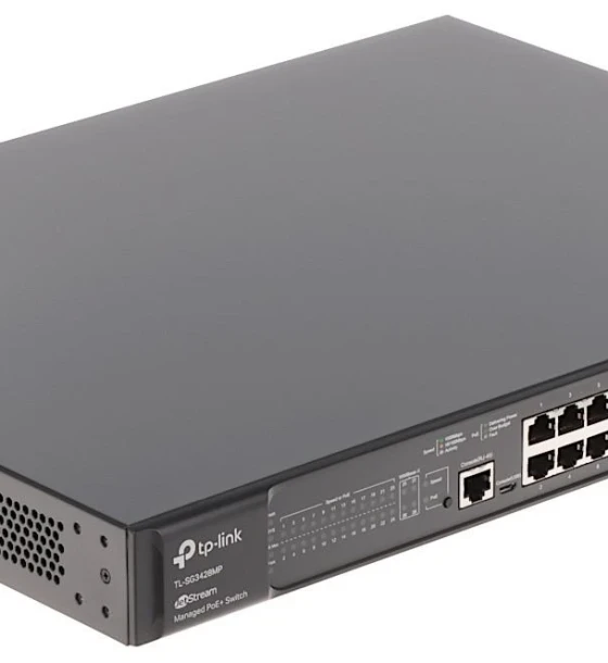 JetStream 28-Port Gigabit L2+ Managed Switch with 24-Port PoE+ PORT 24x Gigabit PoE+ Ports, 4x Gigabit SFP Slots, RJ45/Micro-USB Console Port SPEC 802.3at/af, 384 W PoE Power