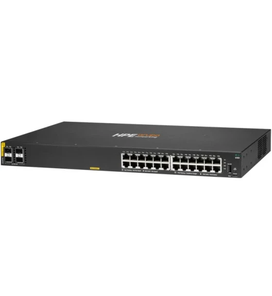 Switch retea HPE Aruba Networking CX 6100 24G Class4 PoE 4SFP+ 370W