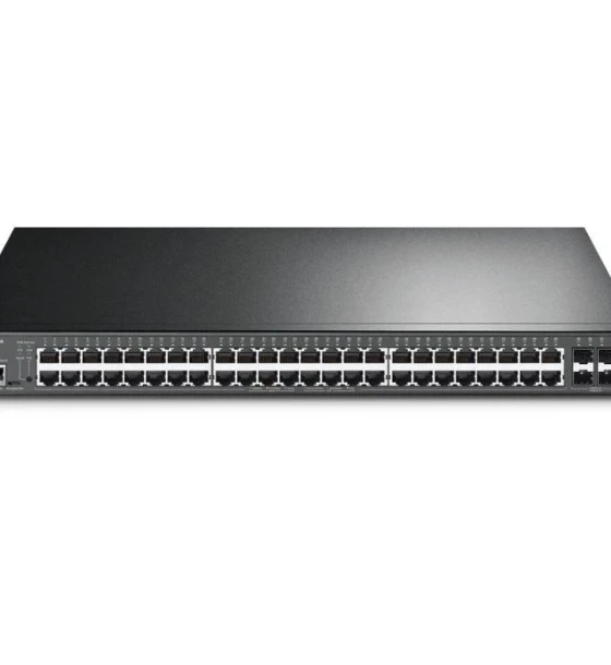 JetStream 52-Port Gigabit L2+ Managed Switch with 48-Port PoE+ PORT 48x Gigabit PoE+ Ports, 4x Gigabit SFP Slots, RJ45/Micro-USB Console Port SPEC 802.3at/af, 384 W PoE Power