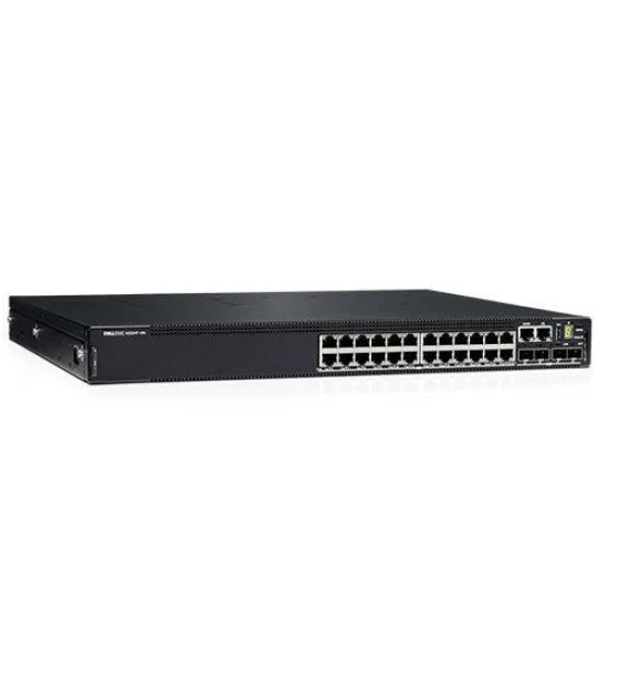 Switch retea Dell emc switch N3224T-on, 24x1G rj-45, 4x10G sfp+, 2x100G QSFP28, 1xAC PSU, io ps, OS6, 3Yr prosupport + nbd