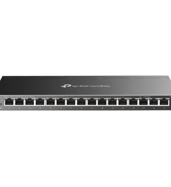 Omada 16-Port Gigabit Easy Smart Switch PORT 16x Gigabit RJ45 Ports SPEC Desktop Steel Case FEATURE MTU/Port/Tag-based VLAN, QoS, IGMP Snooping, Web/Utility Management, Plug and Play