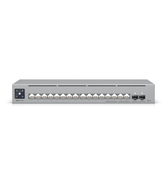 Switch Ubiquiti, interfata 12 porturi GbE RJ45, 4 porturi 1/2.5 GbE RJ45, 2 porturi 10G SFP+, rata de transmitere 62, 496 Mppsm, sursa alimentare 5V, 25W