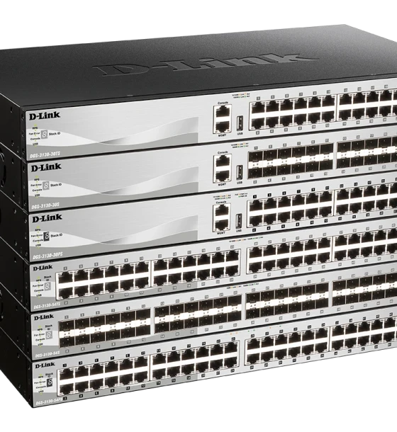 Switch D-Link DGS-3130-54TS/E, 54-Port Gigabit SFP L3 Stackable Managed Switch, 48 x 10/100/1000BASE-T ports, 2 x 10GBASE-T and 4 x 10G SFP+ ports, Layer 3, 216 Gbps