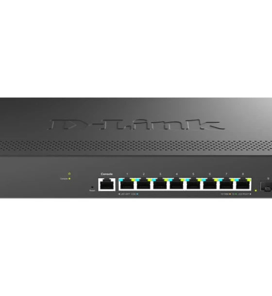 Switch retea Switch D-Link DMS-1250-10S, 8 porturi Gigabit, 2 porturi SFP+, Protocol 802.1D STP 802.1s MSTP 802.1w RSTP, rackabil