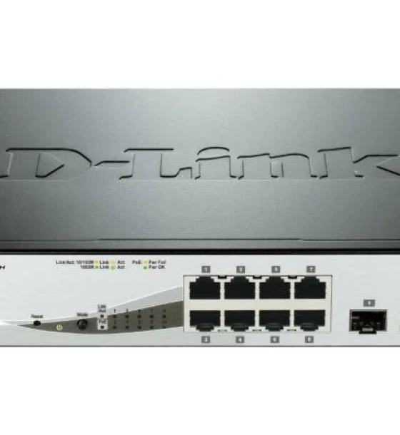 Switch retea Switch D-Link DGS-1210-08P, 8 port, 10 Mbps