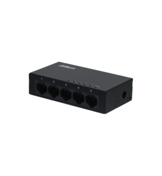 Switch Dahua 5 Porturi Unmanaged, Gigabit, PFS3005-5GT-L, Interfata 5 x 10 Mbps, Capacitate 10 Gbit, Packet Forwarding Rate 7.44 Mpps