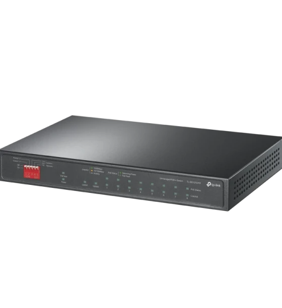 Switch Desktop 10-Port Gigabit with 6-Port PoE+ and 2-Port PoE++ PORT 2x Gigabit PoE++ Ports, 6x Gigabit PoE+ Ports, 2x Gigabit Non-PoE Ports