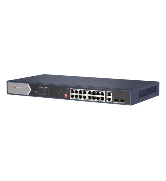 Switch retea Switch Hikvision DS-3E0520HP-E, 16-port, PoE
