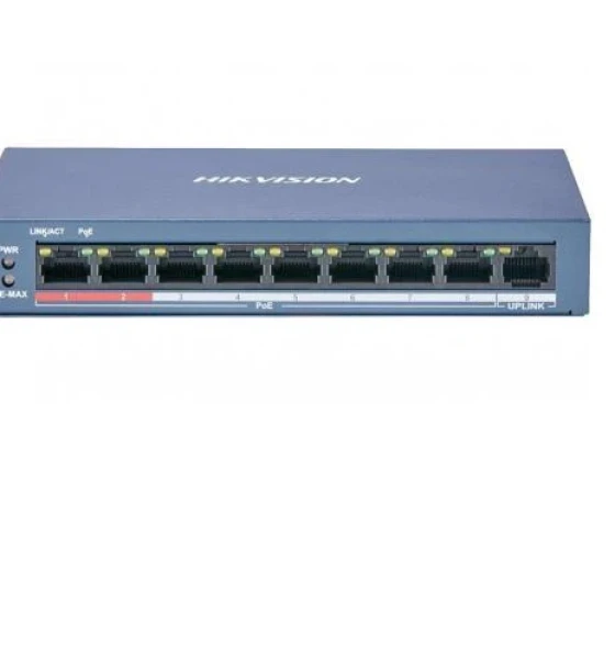 Switch retea Switch Hikvision DS-3E0109P-E M B, 8-port, PoE