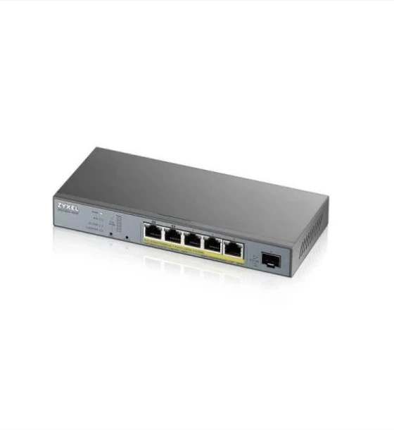 Switch retea Switch Zyxel GS1350-6HP-EU0101F, 5 port, 100 Mbps
