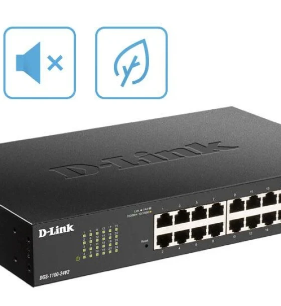 Switch retea Switch D-Link Gigabit DGS-1100-24PV2, 24 port, 10 Mbps