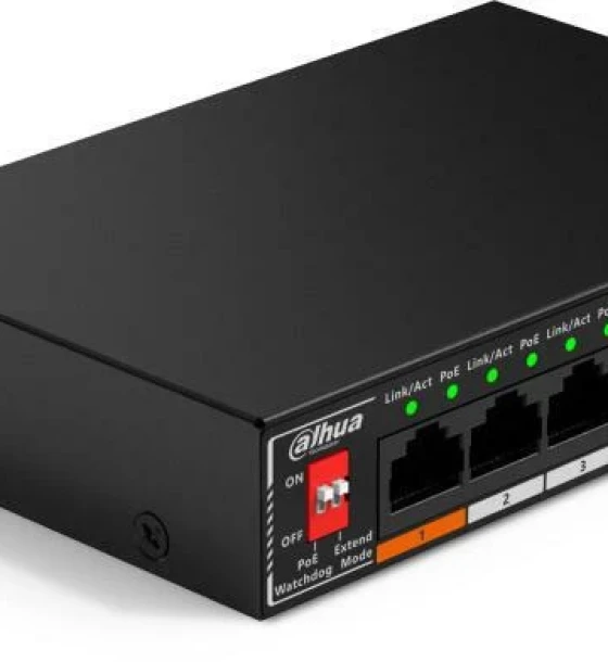 Switch retea Switch Dahua DH-SF1005P 5 porturi, 4 porturi POE