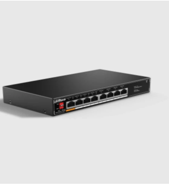 Switch retea Switch DAHUA cu 8 porturi, 8x LAN, 4x PoE