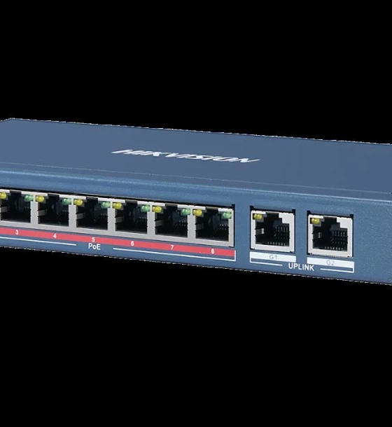 Switch retea Switch Hikvision DS-3E0310HP-E, 8-port, PoE