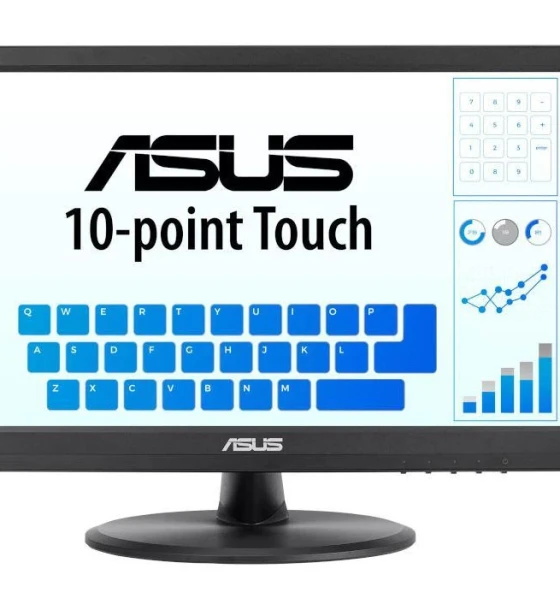 Monitor LED Touchscreen ASUS VT168HR, 15.6inch, 1366x768, 5ms, Black