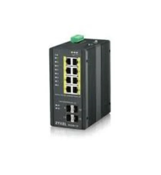 Switch retea Zyxel RGS200-12P-ZZ0101F 12-port GbE Managed PoE Switch, Layer2, 8 ports100 Mbps PoE, 4 ports Gigabit SFP