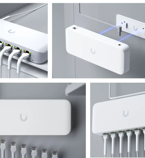 UBIQUITI 8 PORT GBE SWITC USW-ULTRA-210W, dimensiuni 203 x 76 x 33 mm, Greutate 320g, Interfata 8 x 10/100/1000Mbps, 7 porturi POE, Capacitate Switch 16Gbps, Buget POe 210W