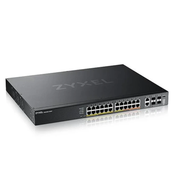 ZYXEL XGS2220-30HP, L3 Access Switch, 400W PoE, 16xPoE+/10xPoE++, 24x1G RJ45 2x10mG RJ45, 4x10G SFP+ Uplink, incl. 1 yr NebulaFlex Pro