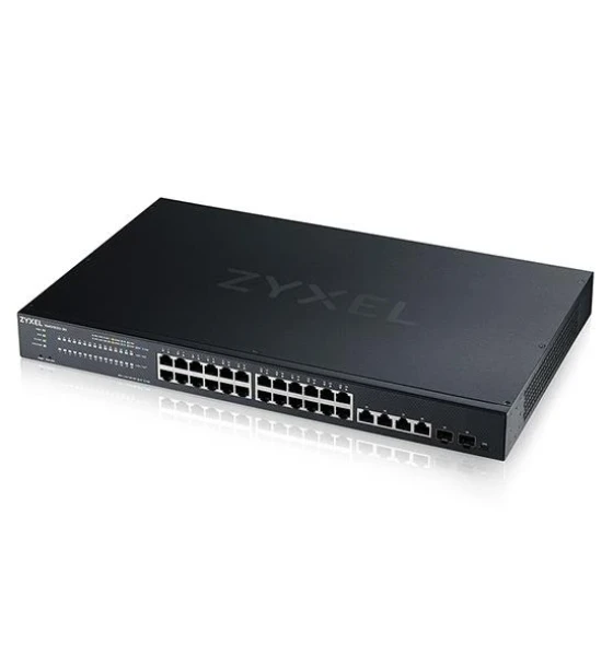 Switch retea Zyxel XMG1930-30HP, 24-port 2.5GbE Smart Managed Layer 2 PoE 700W 22xPoE+/8xPoE++ Switch with 4 10GbE and 2 SFP+ Uplink