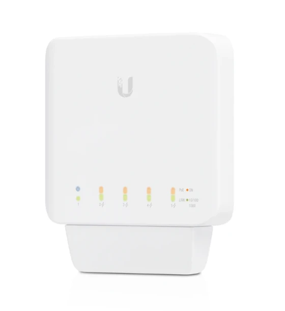 Ubiquiti UniFi Switch, USW-FLEX-3, 3-PACK 5x 10 Mbps RJ45 Ports, 4 x 802.3at PoE, consum 5w, alocare POE/port-15.4w, PoE Out Ports 2-5, dimensiuni 122.5 x 107.1 x 28.0 mm, greutate 230g