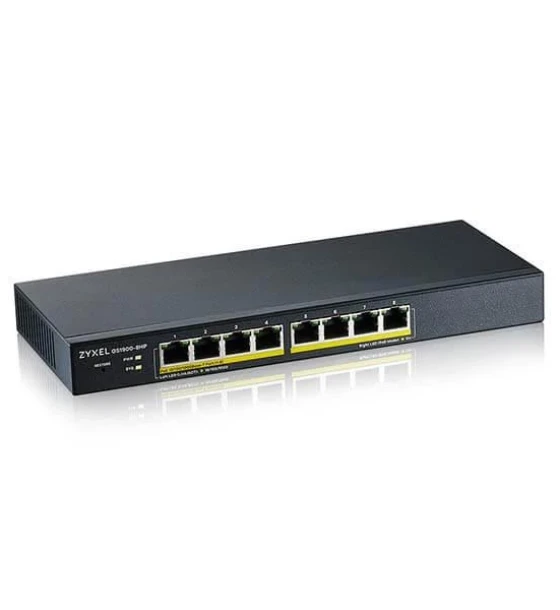 Switch retea Zyxel GS1900-8HP 8-port GbE Smart Managed PoE