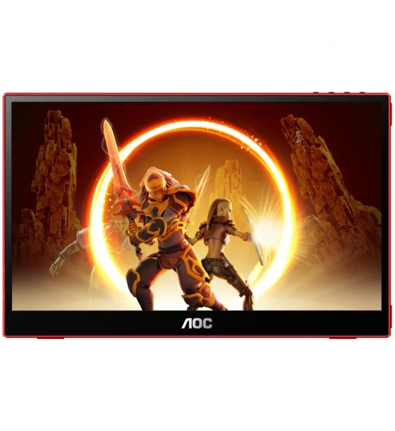 Monitor LED Portabil AOC 16G3, 15.6inch, 1920x1080, 4ms GTG, Black-Red