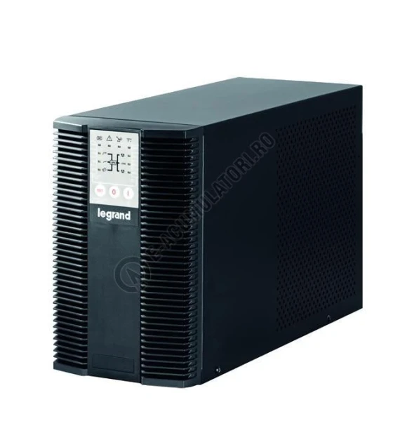 UPS Legrand KEOR LP 1000, 1000VA/ 900W, 3x IEC C13, baterie 2x 12V 7.2Ah, 230V, port USB si RS232, tip online dubla conversie, forma Tower, dimensiuni 236 x 144 x 367mm