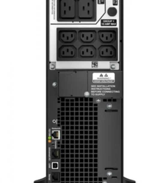UPS APC Smart-UPS SRT online dubla-conversie 5000VA/4500W 6 conectori C13 4 conectori C19 extended runtime convertibil rack, baterie APCRBC140