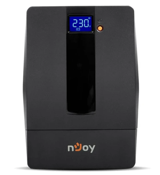 UPS nJoy Horus Plus 2000, 2000VA/1200W, Afisaj LCD cu ecran tactil, 4 Prize Schuko cu Protectie, Repornire Automata, RJ11 protectie pentru linia de telefon/modem