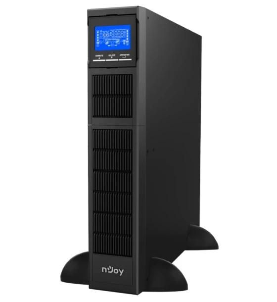 UPS Njoy Balder 1000 Online, Tower/rack, 1000 W, fara AVR, IEC x 8, display LCD, back-up 11 - 20 min. Putere VA 1000