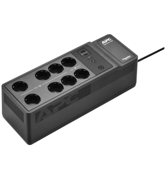APC Back-UPS, 1050VA/600W Floor/Wall Mount, 230V, 8x Schuko CEE 7 outlets, USB Type A+C Port, User Replaceable Battery, RBC17, 3 ani reparatii sau inlocuire pentru tarile din Uniunea